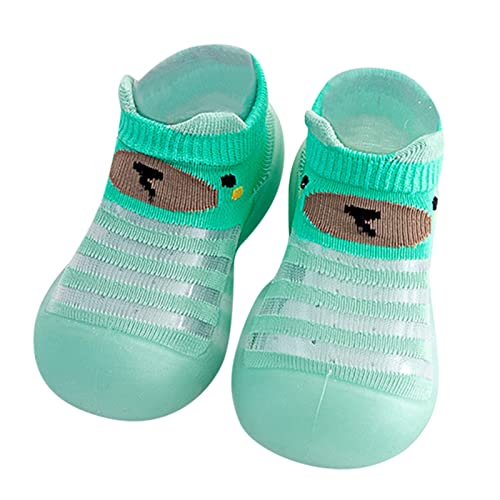 Prinzessin Schuhe 34 Baby Mädchen Tierdrucke Cartoon Socken Schuhe Kleinkind Atmungsaktives Mesh Die Bodensocken rutschfeste Prewalker Schuhe Jungs 25 (Green, 20 Infant) von Generic