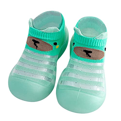 Prinzessin Schuhe 34 Baby Mädchen Tierdrucke Cartoon Socken Schuhe Kleinkind Atmungsaktives Mesh Die Bodensocken rutschfeste Prewalker Schuhe Jungs 25 (Green, 22 Toddler) von Generic