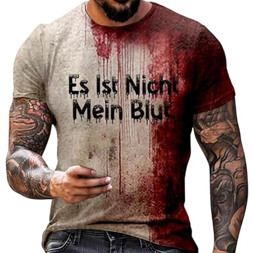 Problem Gelöst Halloween T-Shirt Herren Casual Rundhalsausschnitt Blutspritzer Muster Oberteile Horror-Design Bloody Shirts Entsetzen Hemd Blutig Bedruckt Top ideal für Partys Problem Gelöst Halloween T-Shirt Herren Casual Rundhalsausschnitt Blutspritzer Muster Oberteile Horror-Design Bloody Shirts Entsetzen Hemd Blutig Bedruckt Top ideal für Partys von Generic