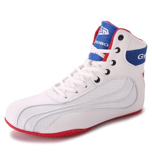Professionelle Boxschuhe Für Damen Rutschfestes Wrestling Fitness Trainingsschuhe Schnüren Gewichtheben Sportschuhe,Rot,40 EU von Generic