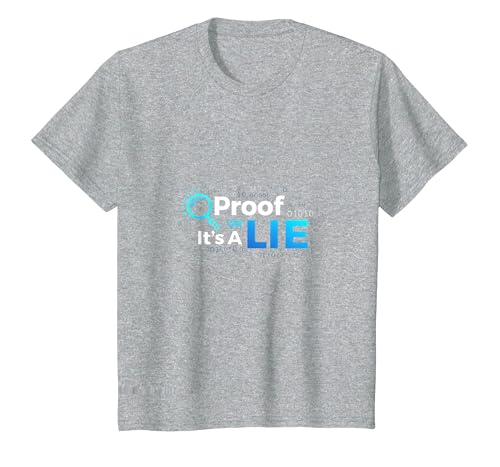 Proof Or Lie Data Geek Humor Binary Code Faktencheck T-Shirt, Kinder, Grau Meliert, 116 Proof Or Lie Data Geek Humor Binary Code Faktencheck T-Shirt, Kinder, Grau Meliert, 116 von Generic