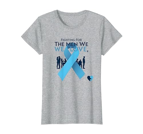 Prostatakrebsbewusstsein: Kampf für die Männer, die wir lieben T-Shirt, Damen, Grau Meliert, XS Prostatakrebsbewusstsein: Kampf für die Männer, die wir lieben T-Shirt, Damen, Grau Meliert, XS von Generic