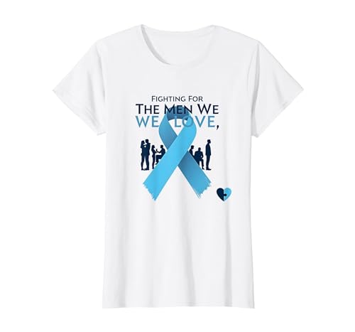 Prostatakrebsbewusstsein: Kampf für die Männer, die wir lieben T-Shirt, Damen, Weiß, XS Prostatakrebsbewusstsein: Kampf für die Männer, die wir lieben T-Shirt, Damen, Weiß, XS von Generic