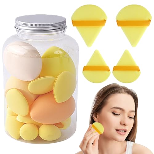 Puffé-Set ohne Absplittern – Mini Beauty Mischen Werkzeuge, Set mit weichen Make-up-Schwämmen | Set mit leichten Kosmetik-Applikatoren, trockene Nass-Grundierung, Mischung für Damen, Freundin, Mutter von Generic