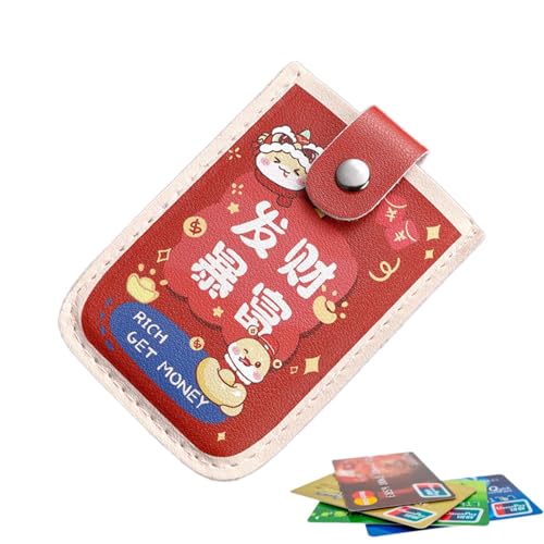 Pull Out Card Holder - RFID Blocking Credit Kreditkartenetui Herausziehen | RFID-blockierender Kreditkartenhalter, Kartenetui im ​​Boho-Stil mit Mehreren Fächern, kleines Kreditkartenetui für Damen von Generic
