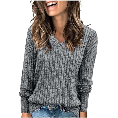 Pulli Damen Herbst Kleidung Damen Strickpullover Damen übergrößen Pullover Damen gestreift Strick Strickpullover Damen grobmaschig Strickpullover Damen lang warm Halloween Pumpkin Winter von Generic