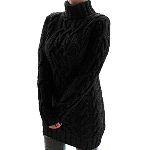Pullover Damen Winter Langarm Rollkragen Winter Hohe Taille Lose Pullover Kleid Pullover Jumper Herbst Winter Warm Lang Pullover Winter Elegant Baumwolle Winterpullover Damen Pullover Damen Winter Langarm Rollkragen Winter Hohe Taille Lose Pullover Kleid Pullover Jumper Herbst Winter Warm Lang Pullover Winter Elegant Baumwolle Winterpullover Damen von Generic