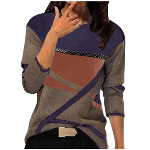 Pullover Damen Winter: Sweatshirt Damen Ohne Kapuze Pullover Pulli Langarm Sportshirt Lange Winterpullover Geometrischer Druck Sweatshirts Bunte Pullover Herbst Pullis Wollpullover Pullover Damen Winter: Sweatshirt Damen Ohne Kapuze Pullover Pulli Langarm Sportshirt Lange Winterpullover Geometrischer Druck Sweatshirts Bunte Pullover Herbst Pullis Wollpullover von Generic