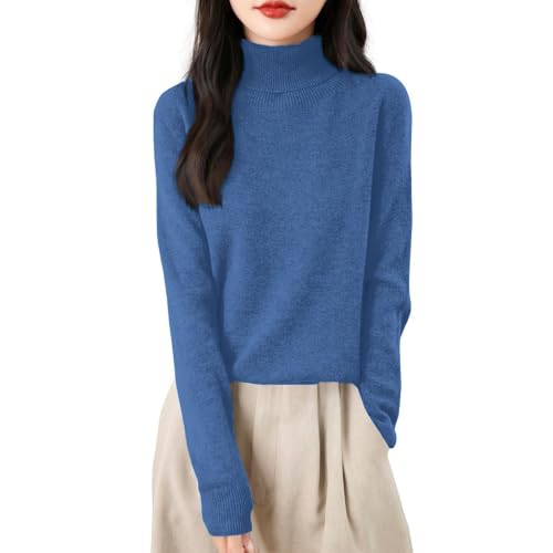 Pullover Für Damen Lässig Rundhals Strickpullover Elegant Sweatshirt Tunika Tops Herbst Langarm Pulli Weich Knit Sweater Winterpullover Damenpullover von Generic