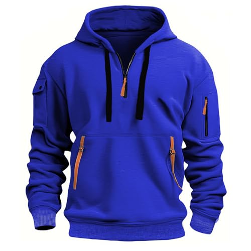 Pullover Herren Retro Übergangsjacke Oversize Pulli Gym Langarmshirt Kapuzenpulli Oversize Pullover Herren Kapuze Kapuzen Pullover Outdoor von Generic
