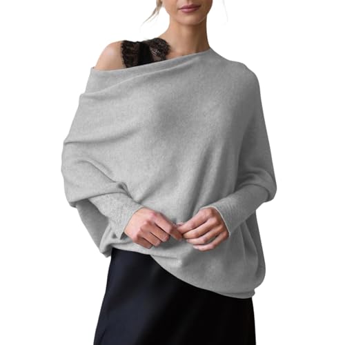 Pullover Lang Damen Strickpullover Basic Rundhals Langarmshirt Herbst Winter Loose Casual Oberteile Teenager Mädchen Sweatshirt Mode Bequem Gestrickt Pulli Sweater Tops Pullover Lang Damen Strickpullover Basic Rundhals Langarmshirt Herbst Winter Loose Casual Oberteile Teenager Mädchen Sweatshirt Mode Bequem Gestrickt Pulli Sweater Tops von Generic