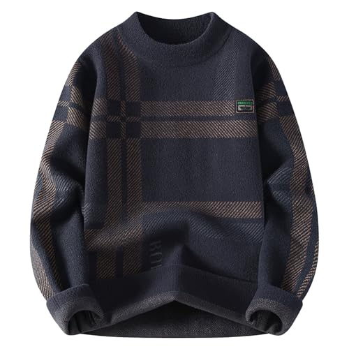 Pullover üBer Hemd Herren Strickjacke Herren GefüTtert Strickpullover Weihnachten Herren Strickjacke Mann Strickjacke Herren Mit Teddyfutter Wolf Pullover Herren DüNner Fleece Pullover Herren Dicker von Generic