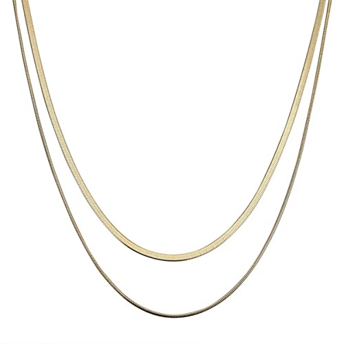 Punk Design 925 Silber Halsband Doppel Schichten Box Kette Halsketten Für Frauen Aussage Weihnachten Schmuck Geschenk von Generic