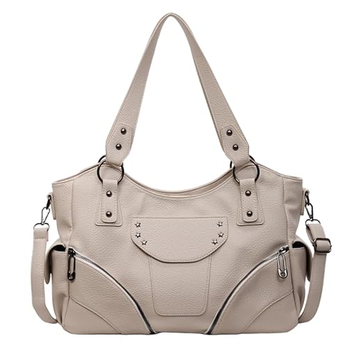 Punk -Niet -Umhängetasche große Kapazität Crossbody -Tasche for Frauenbeteiligte mit mehreren Taschen Handtaschen von Generic