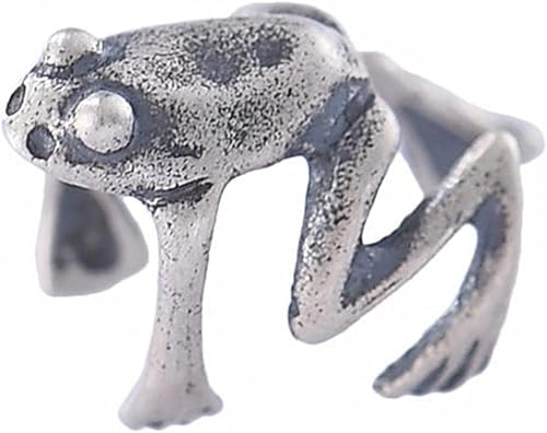 Punk Silber Ohr Manschette Mode Legierung Springen Frosch Ohr Clip Lustige Tiere in Form eines Ohrrings für Männer Frauen von Generic