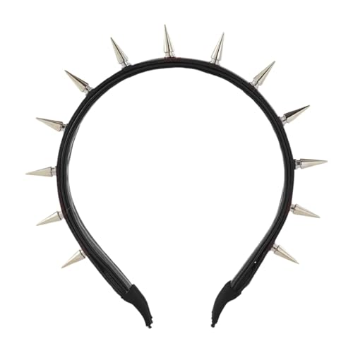Punk-Stirnbänder für Frauen, Punk-Stirnband – Rock Roll Haarband | Elegante Haarspangen mit Spitzen, Haarreif für Frauen, Gothic Punk Stirnband mit Spitzen für Partys, Cosplay Punk-Stirnbänder für Frauen, Punk-Stirnband – Rock Roll Haarband | Elegante Haarspangen mit Spitzen, Haarreif für Frauen, Gothic Punk Stirnband mit Spitzen für Partys, Cosplay von Generic