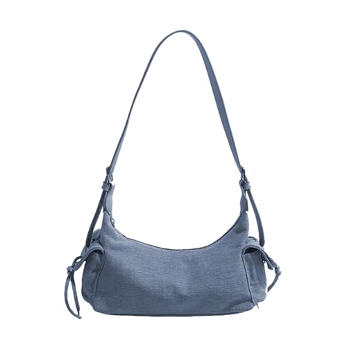 Punk Style Tote Handtasche PU Leder Clutch Handtasche für Frauen Mädchen (blau) von Generic