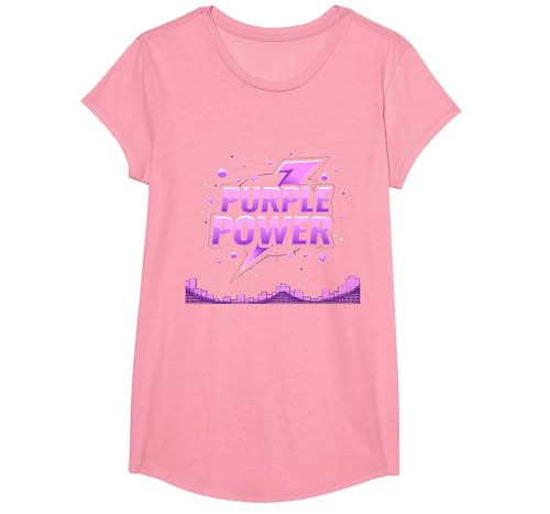 Purple Power: Energetic Boys Superhero Statement T-Shirt, Girls, Rosa, XS Purple Power: Energetic Boys Superhero Statement T-Shirt, Girls, Rosa, XS von Generic