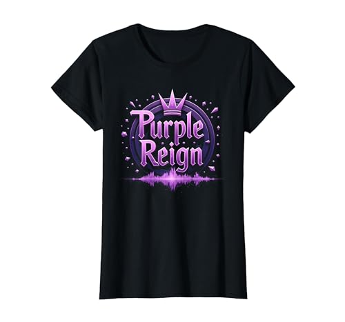 Purple Reign: Königliches Abenteuer für Jungen T-Shirt, Damen, Schwarz, XS Purple Reign: Königliches Abenteuer für Jungen T-Shirt, Damen, Schwarz, XS von Generic