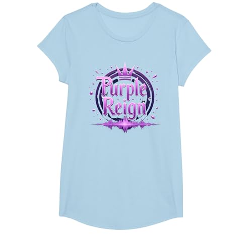 Purple Reign: Königliches Abenteuer für Jungen T-Shirt, Girls, Himmelblau, XS Purple Reign: Königliches Abenteuer für Jungen T-Shirt, Girls, Himmelblau, XS von Generic
