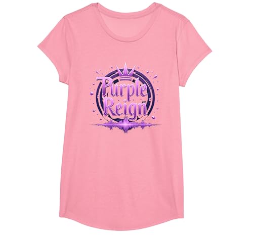 Purple Reign: Königliches Abenteuer für Jungen T-Shirt, Girls, Rosa, XS von Generic