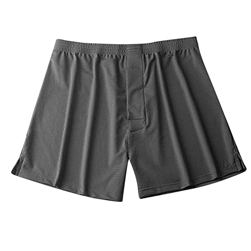 Pyjamahose Herren Kurz Modal Schlafanzughose Weich Verstellbare Taille, Beidseitige Taschen Geschenk zum Vatertag Pyjamahose für von Generic