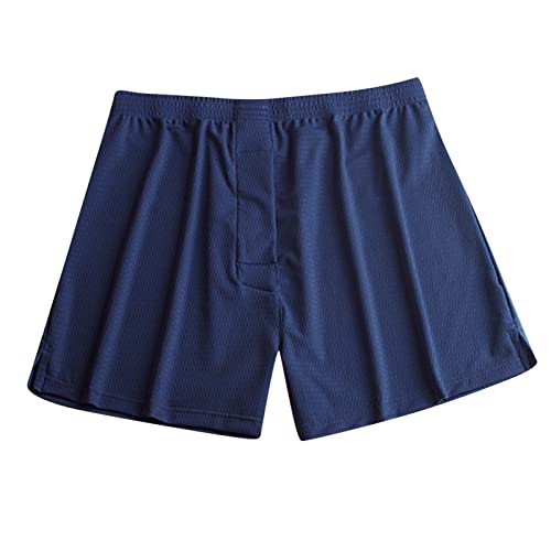 Pyjamahose Herren Kurz Modal Schlafanzughose Weich Verstellbare Taille, Beidseitige Taschen Geschenk zum Vatertag Pyjamahose für von Generic