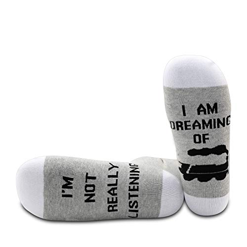 Pyoul 1 Paar Socken mit Motiv "I'm Not Really Listening I am Dreaming" Gr. One size, Dreaming Train 1 Paar von Generic