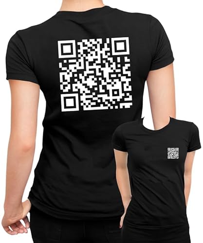 QR-Code Shirt/Hoodie/Sweatshirt – F*** Y** Frecher Style mit Botschaft: Zeig’s mit Humor! Frauen Damen T-Shirt von Generic