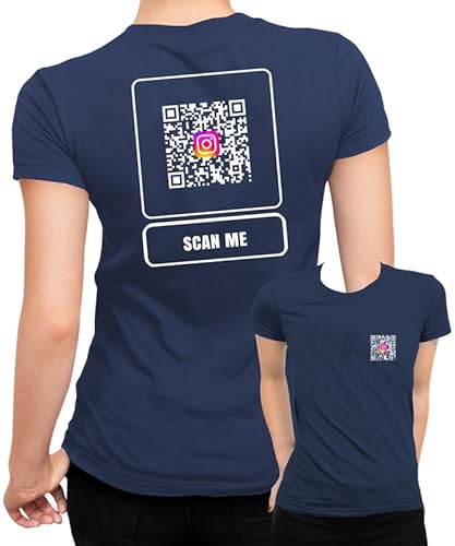 QR-Code Shirt/Hoodie/Sweatshirt – Insta Scan Scialmedia - erhöhe Deine Follower mit einem schnellen Personalisierten Instagram QR Scan. Kleiner Scan vorne Frauen Damen T-Shirt QR-Code Shirt/Hoodie/Sweatshirt – Insta Scan Scialmedia - erhöhe Deine Follower mit einem schnellen Personalisierten Instagram QR Scan. Kleiner Scan vorne Frauen Damen T-Shirt von Generic