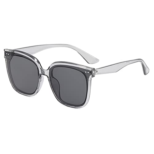 Quadratische Herren- und Damen-Sonnenbrille mit großem Rahmen, Outdoor-Urlaub, Sport, Pendler, Trend, UV400, dekorative Sonnenbrille, Geschenk(Color:D) von Generic