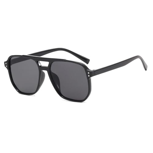 Quadratische Sonnenbrille For Herren Im Freien, Urlaub, Damen, Großer Rahmen, Autofahren(Black) von Generic