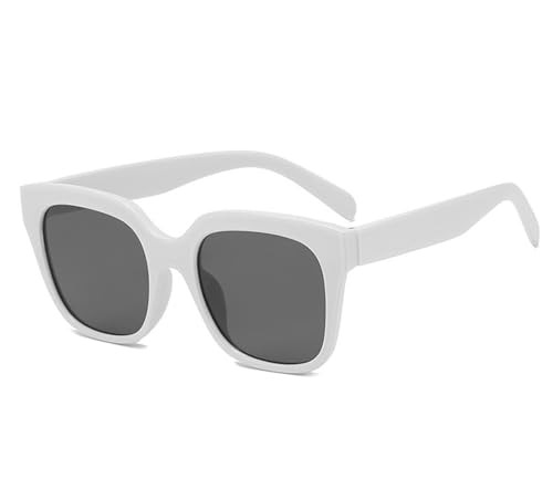 Quadratische Sonnenbrille Mit Großem Rahmen For Herren, Outdoor, Urlaub, Party, Sonnenbrille For Damen(White) von Generic