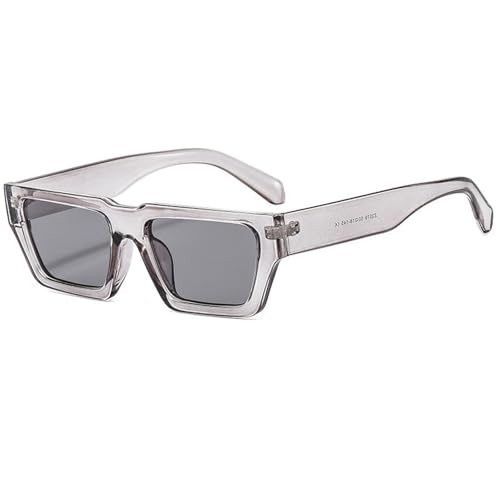 Quadratische Sonnenbrille Mit Kleinem Rahmen For Männer Und Frauen, For Autofahrten Im Freien, Tägliches Pendeln, Partys, Fotoshopping(Gray) von Generic