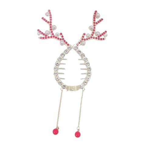 Quastenclip, Weihnachts-Kopfschmuck, Weihnachts-Haarschmuck, Schmuck, Weihnachtsdekoration WhU515 (A, One Size) von Generic