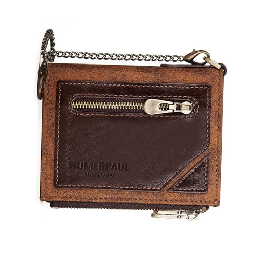 RFID Blocking Wallet für Herren - Leicht Stilvoll - Kompaktes Design, Sichere Funktion für Business oder Freizeit, Braun, Einfarbig von Generic