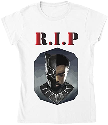 RIP Wakandian King Damen T-Shirt! Gr. X-Large, weiß von Generic