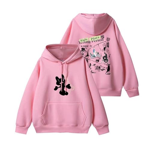 RM Album Hoodie RightPlaceWrongPerson Sweatshirt RapMonster Nam-joon Kim Unisex Top(Color:Pink-thin,Size:2XL) von Generic
