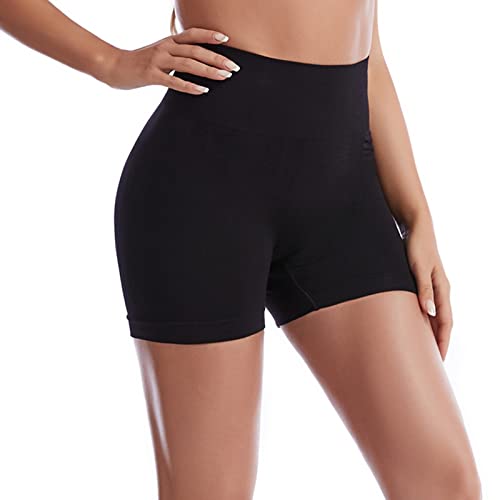 Radlerhose Damen Kurz für Kleid Unterhosen Damen Nahtlos Kurze Hose Unter Kleid Rock Oberschenkel Reiben Schutz Bequem Hohe Taille Slipshort Hotpants Radler Leggings Shaping Unterwäsche Boxershorts von Generic