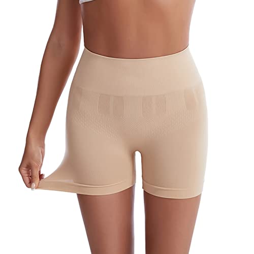 Radlerhose Damen Kurz für Kleid Unterhosen Damen Nahtlos Kurze Hose Unter Kleid Rock Oberschenkel Reiben Schutz Bequem Hohe Taille Slipshort Hotpants Radler Leggings Shaping Unterwäsche Boxershorts von Generic