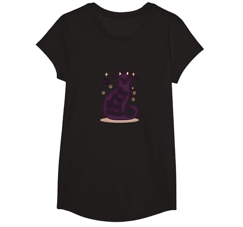 Real Friends Katzenpfotenabdruck für Tierliebhaber T-Shirt, Girls, Schwarz, XS Real Friends Katzenpfotenabdruck für Tierliebhaber T-Shirt, Girls, Schwarz, XS von Generic