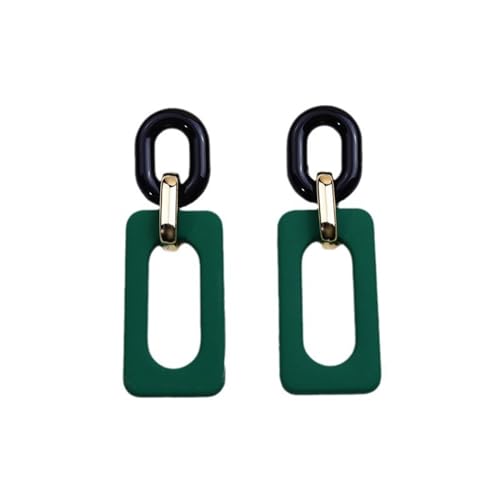 Rechteckiger hohler gespleißter Acryl-Persönlichkeitsohrring für Frauen von Generic