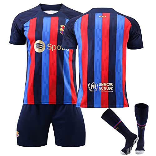 Fußball Trikot Herren, Red Blue Sport Training für Erwachsene Kinder Geschenk Football Jersey Children, Boys Gym Fitness, Outdoor Sports von Generic