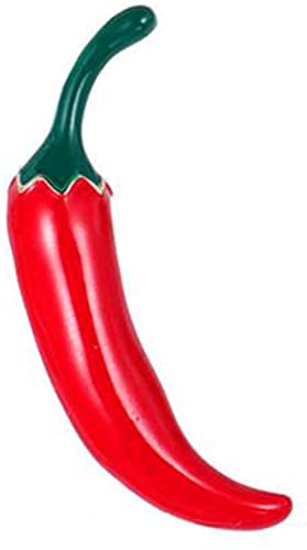 Red Chili Pepper Pins Broschen für Frauen Kleidung Accessoires, Gemüseform Emaille Brosche Schmuck Frauen Brosche von Generic