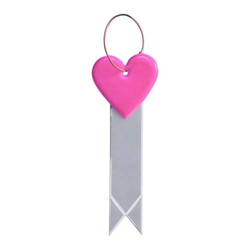 Reflektierender Riemen-Schlüsselanhänger – Herz-Kinder-Reflektor-Schlüsselanhänger, reflektierende Rucksack-Anhänger, Mehrzweck-Sicherheits-Reflektor-Anhänger für Rucksack, Radfahren von Generic