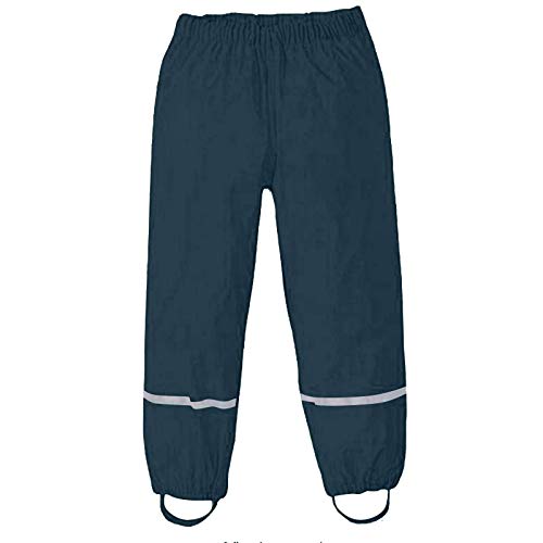 Regenhose Kinder Skihose Wind wasserdichte Matschhose Outdoorhose Wanderhose Skihose Frühling Herbst Warme Regenhose Wind und Wasserdicht (Navy blau,110/116) von Generic