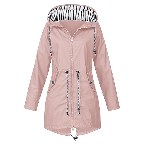 Regenjacke Damen Wasserdicht Winddichter Atmungsaktiv Mit Kapuze Regenjacke Damen GroßE GrößEn Leichte DüNne Regenjacke Lang Regenmantel Regenparka Windbreaker ÜBergangsjacke Trenchcoat Windjacke Regenjacke Damen Wasserdicht Winddichter Atmungsaktiv Mit Kapuze Regenjacke Damen GroßE GrößEn Leichte DüNne Regenjacke Lang Regenmantel Regenparka Windbreaker ÜBergangsjacke Trenchcoat Windjacke von Generic