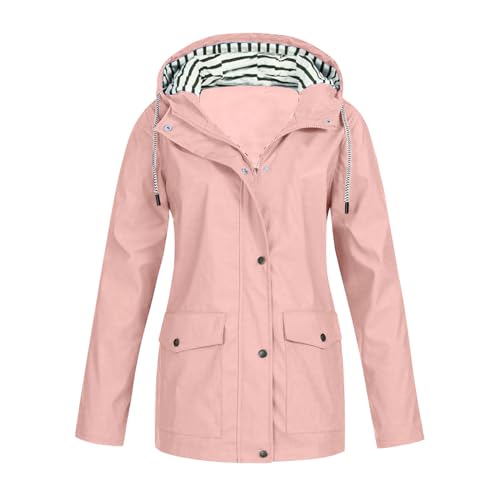 Regenjacke Damen Wasserdicht mit Kapuze Leicht Atmungsaktive Regenmantel Damen Dünne Faltbar Regenmantel Outdoorjacke Travel Regenponcho Winddichter Jacke Regenjacke Damen Wasserdicht mit Kapuze Leicht Atmungsaktive Regenmantel Damen Dünne Faltbar Regenmantel Outdoorjacke Travel Regenponcho Winddichter Jacke von Generic