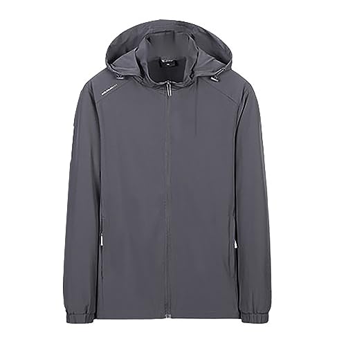 Regenjacke Herren Leicht Outdoor Jacket Herren Sommer Leichte mit Zipper Taschen Wanderjacke Herren Atmungsaktiv Sommer Freizeitjacken für Herren Sommer XL 2XL 3XL 4XL 5XL 6XL 7XL Regenjacke Herren Leicht Outdoor Jacket Herren Sommer Leichte mit Zipper Taschen Wanderjacke Herren Atmungsaktiv Sommer Freizeitjacken für Herren Sommer XL 2XL 3XL 4XL 5XL 6XL 7XL von Generic