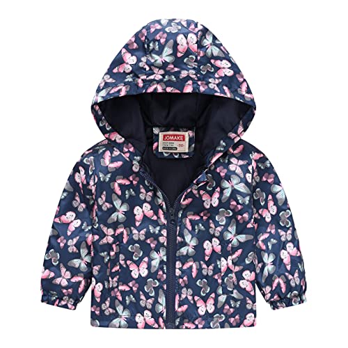 Regenjacke Kinder Dünne Softshelljacke Wasserdicht Übergangsjacke Regenmantel Leichte Windbreaker Jacke mit Kapuze Süße Bedruckte Windjacke Kapuzenjacke Jacken für Jungen Und Mädchen 1-5 Jahre von Generic